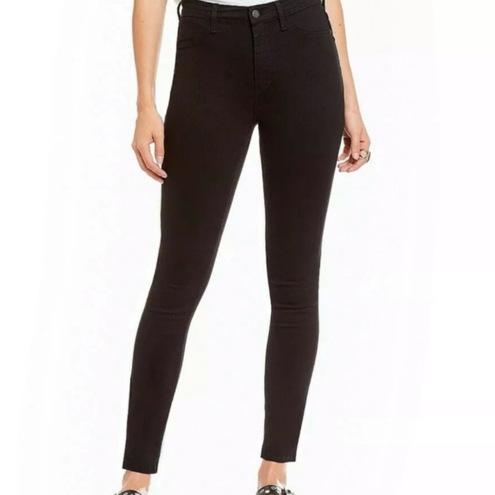 Free People Mid-Rise Skinny Jeans - Black​​​​​​​​​​​​​